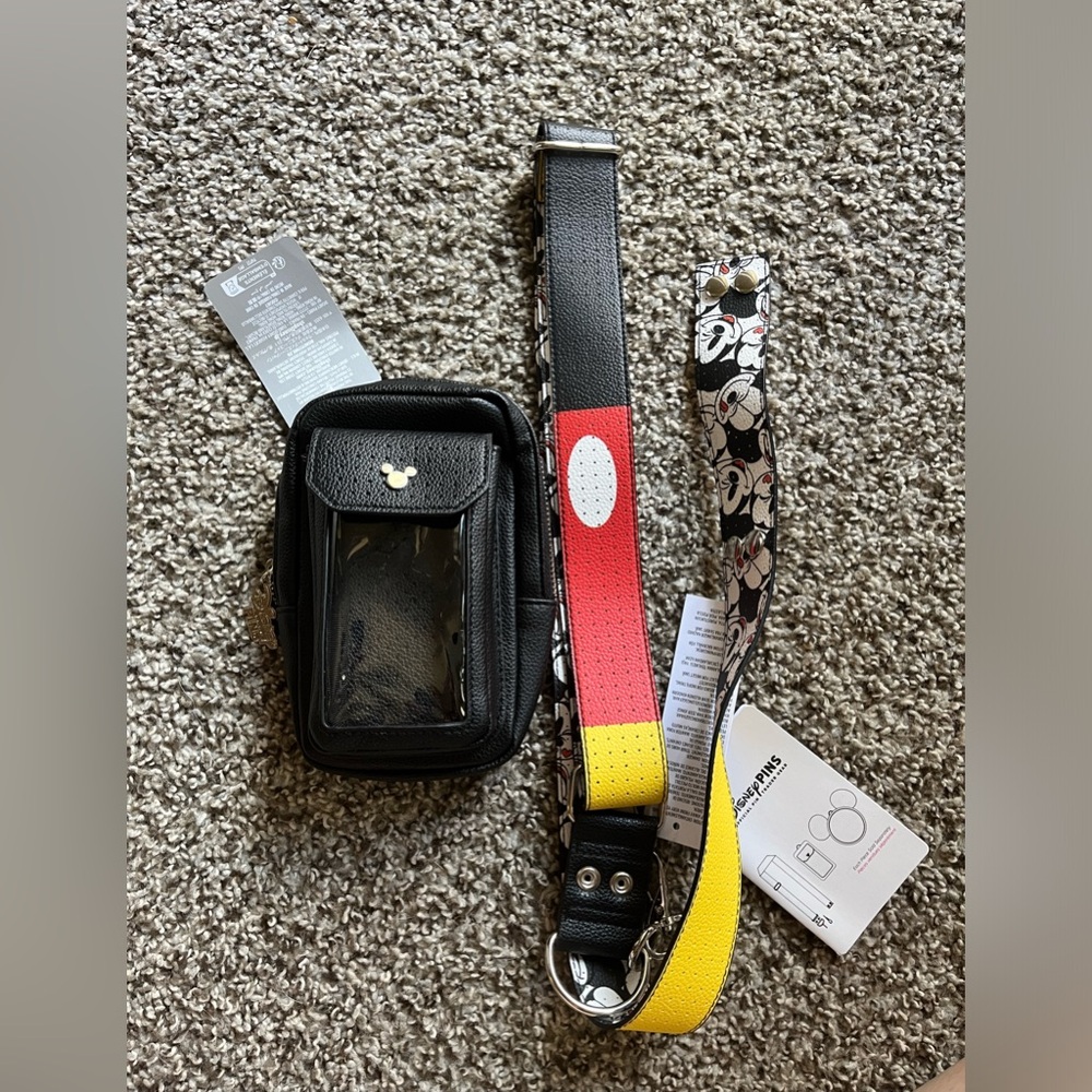 Disney‎ Crossbody Bag with Black, Red, and Yellow Accents